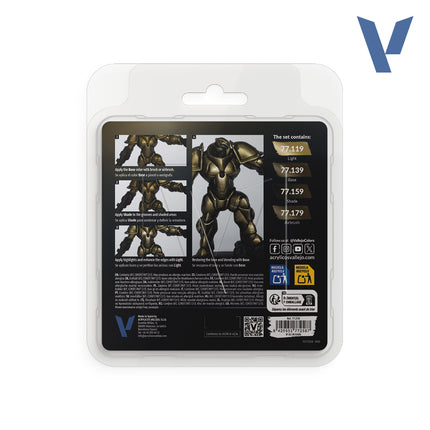 77258 Aged Metal Paint Set