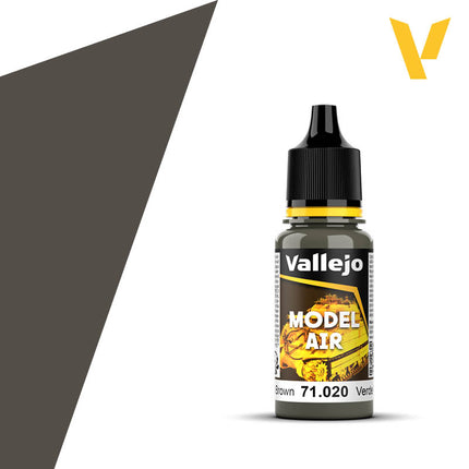 Vallejo 71020 Green Brown 18ml