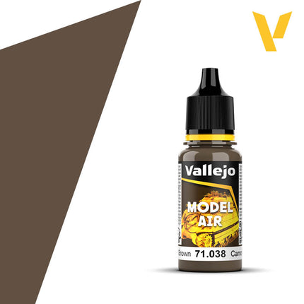 Vallejo 71038 Camouflage Medium Brown 18ml
