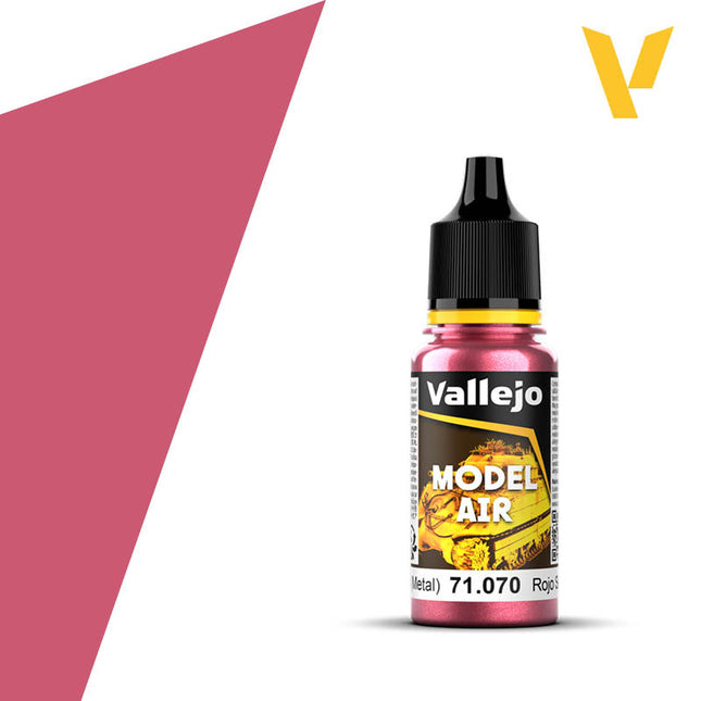 Vallejo 71070 Signal Red Metallic 18ml