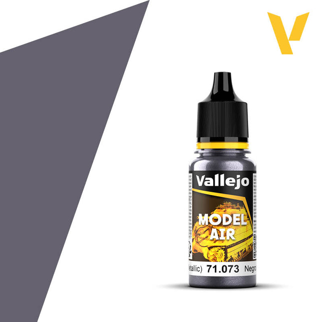 Vallejo 71073 Black Metallic 18ml