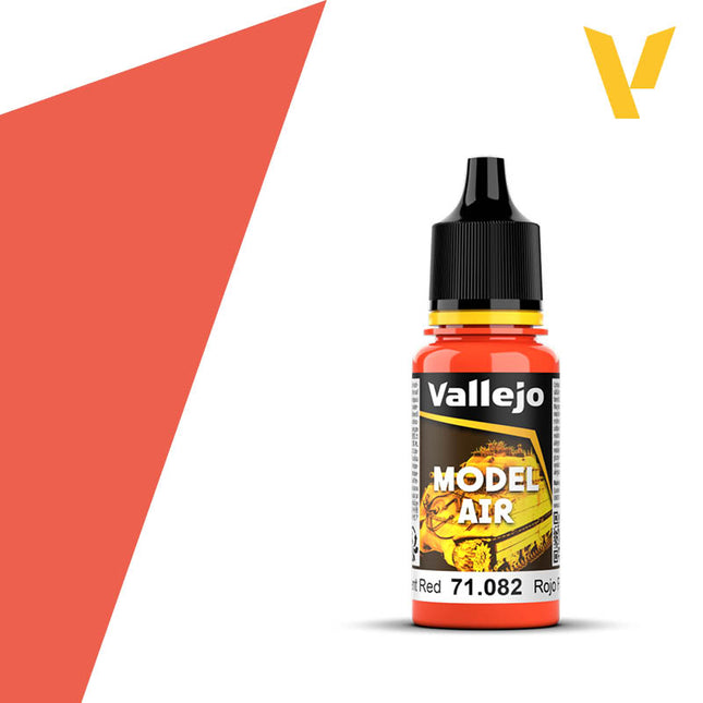 Vallejo 71082 Fluorescent Red 18ml