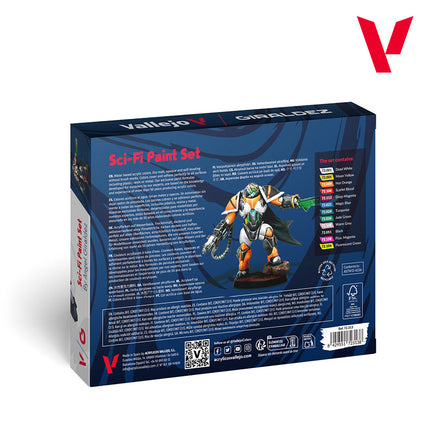 72313 Sci-Fi Paint Set by Angel Giraldez - 12 Colors + Figure